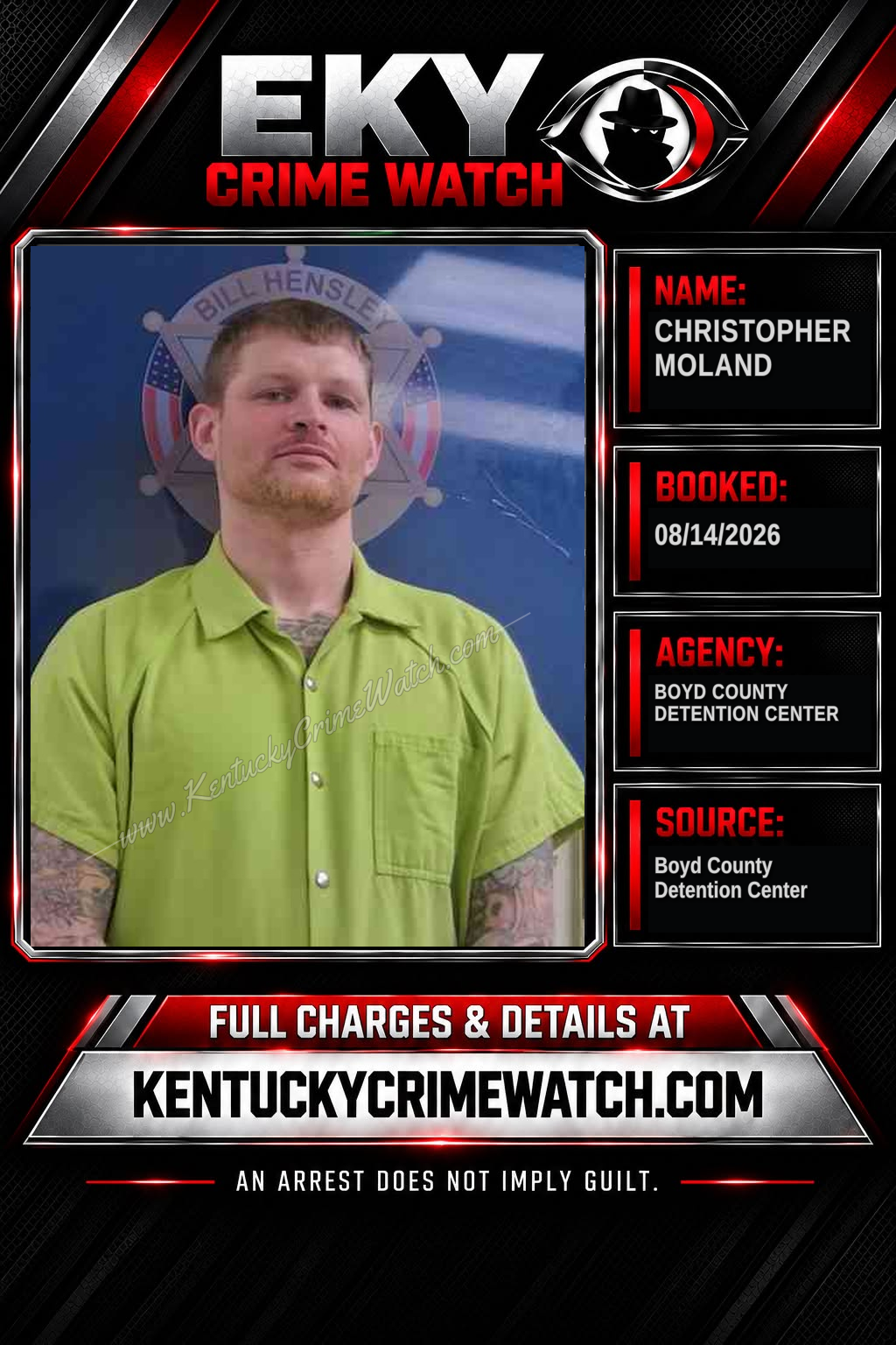 CHRISTOPHER MOLAND booking image