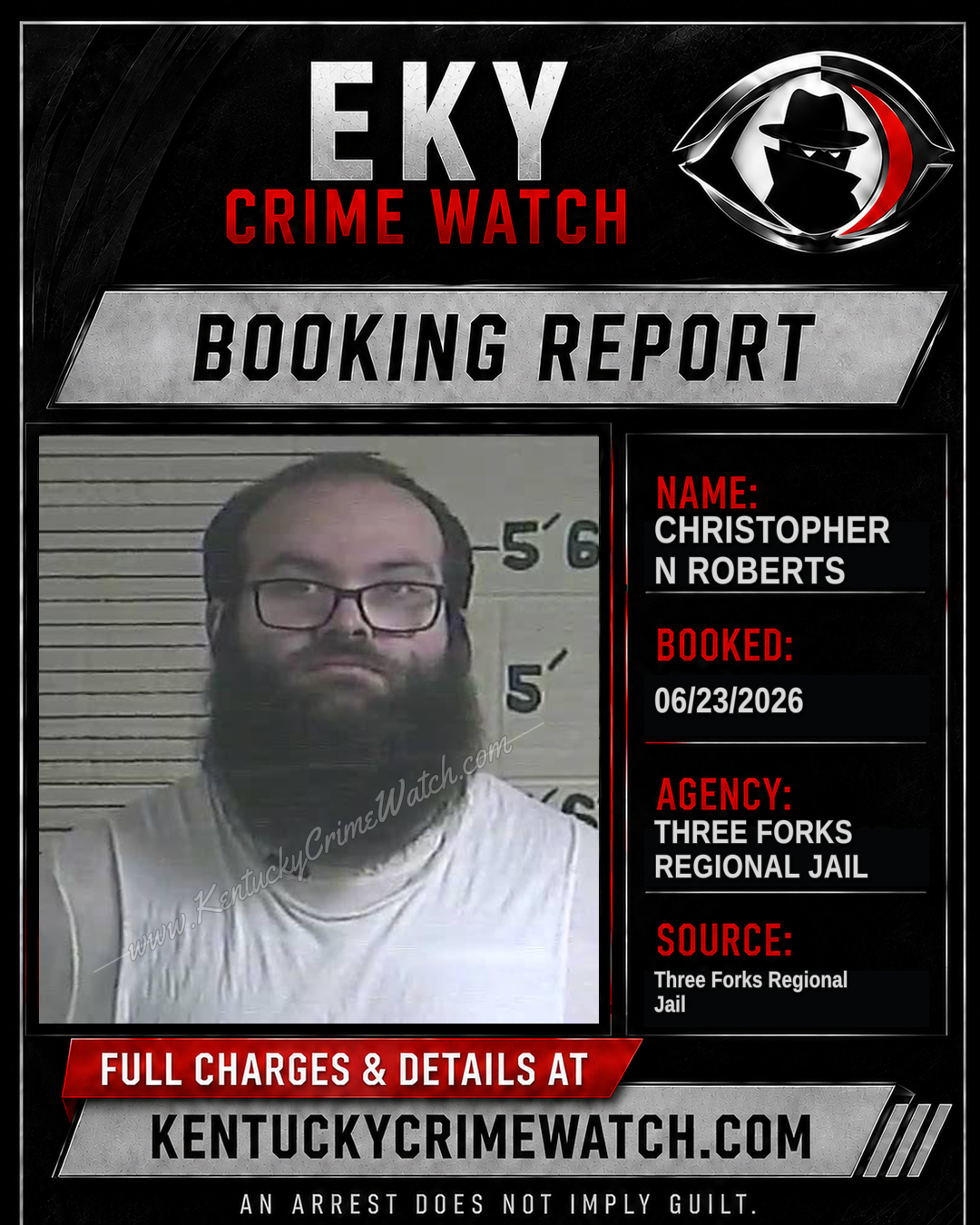 Christopher N Roberts booking image
