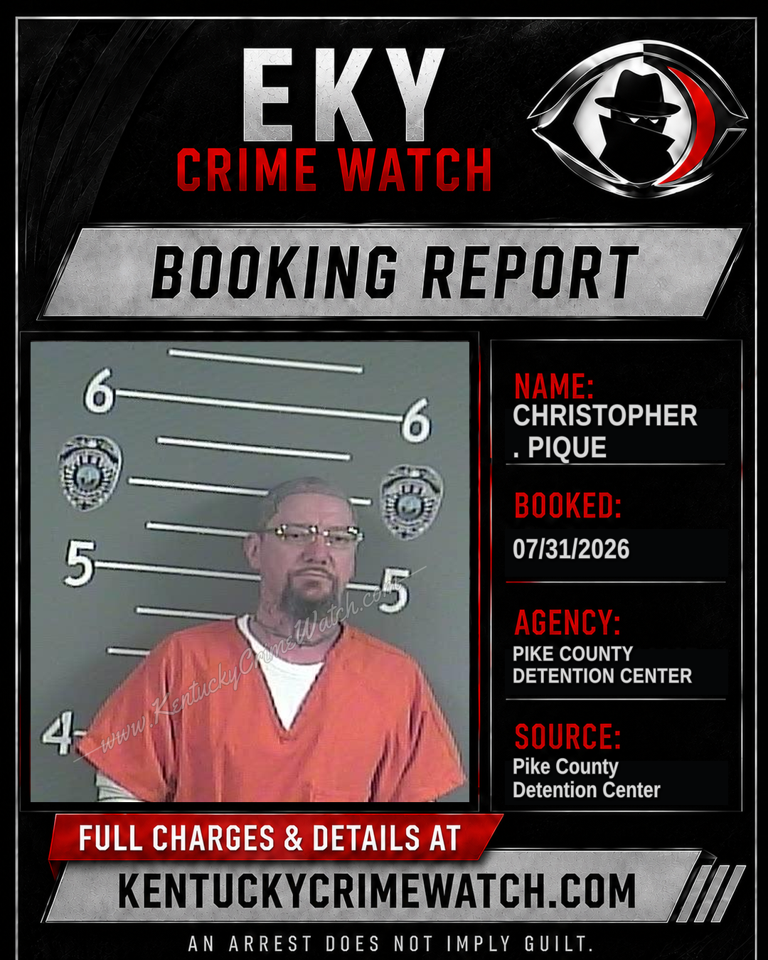 CHRISTOPHER . PIQUE booking image