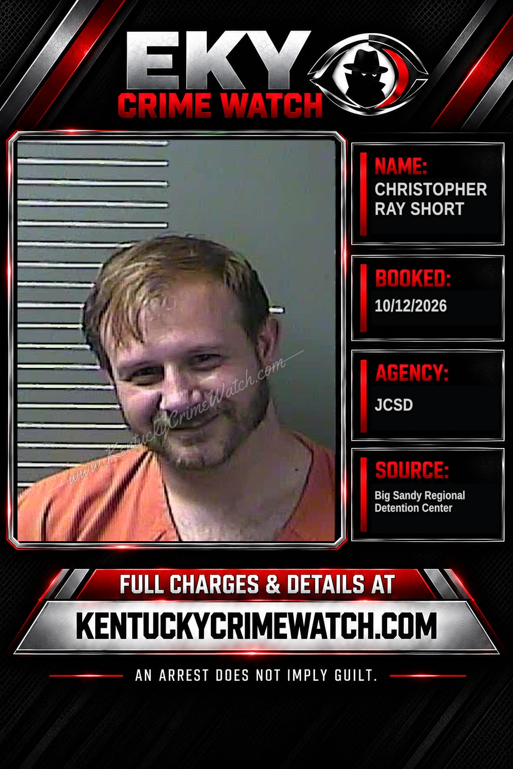 CHRISTOPHER RAY SHORT booking image