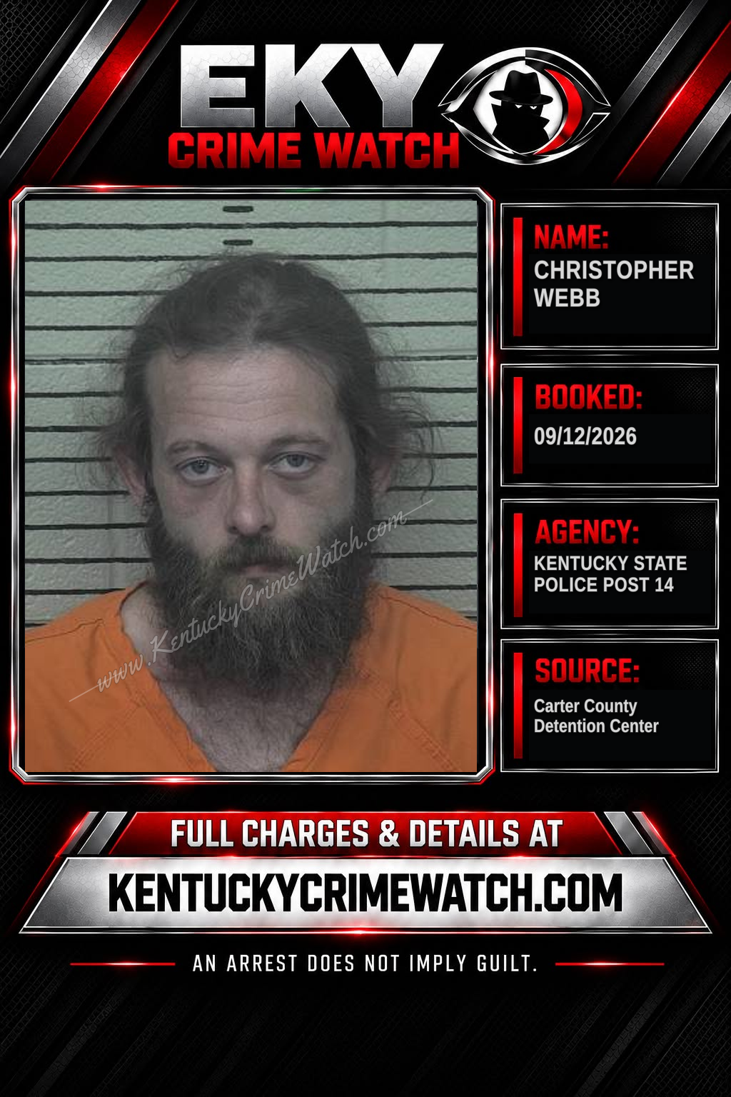CHRISTOPHER WEBB booking image