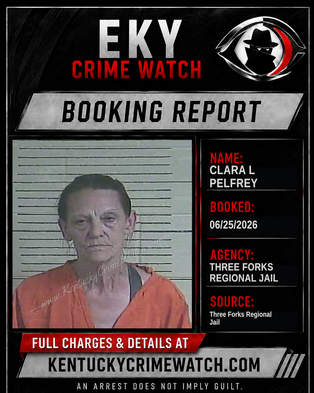 Clara L Pelfrey booking image