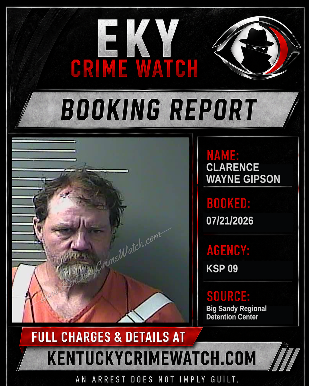 CLARENCE WAYNE GIPSON booking image