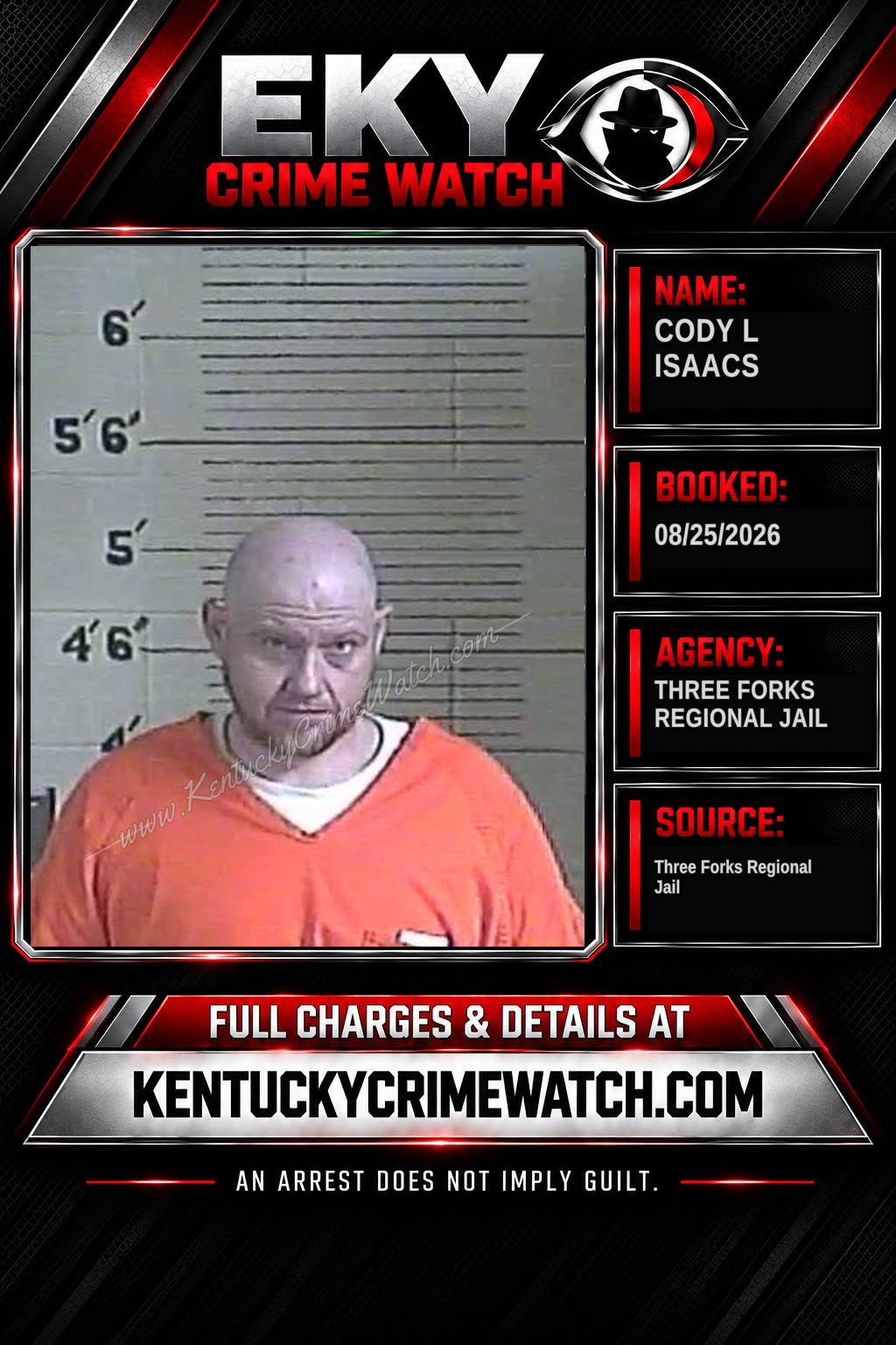 Cody L Isaacs booking image