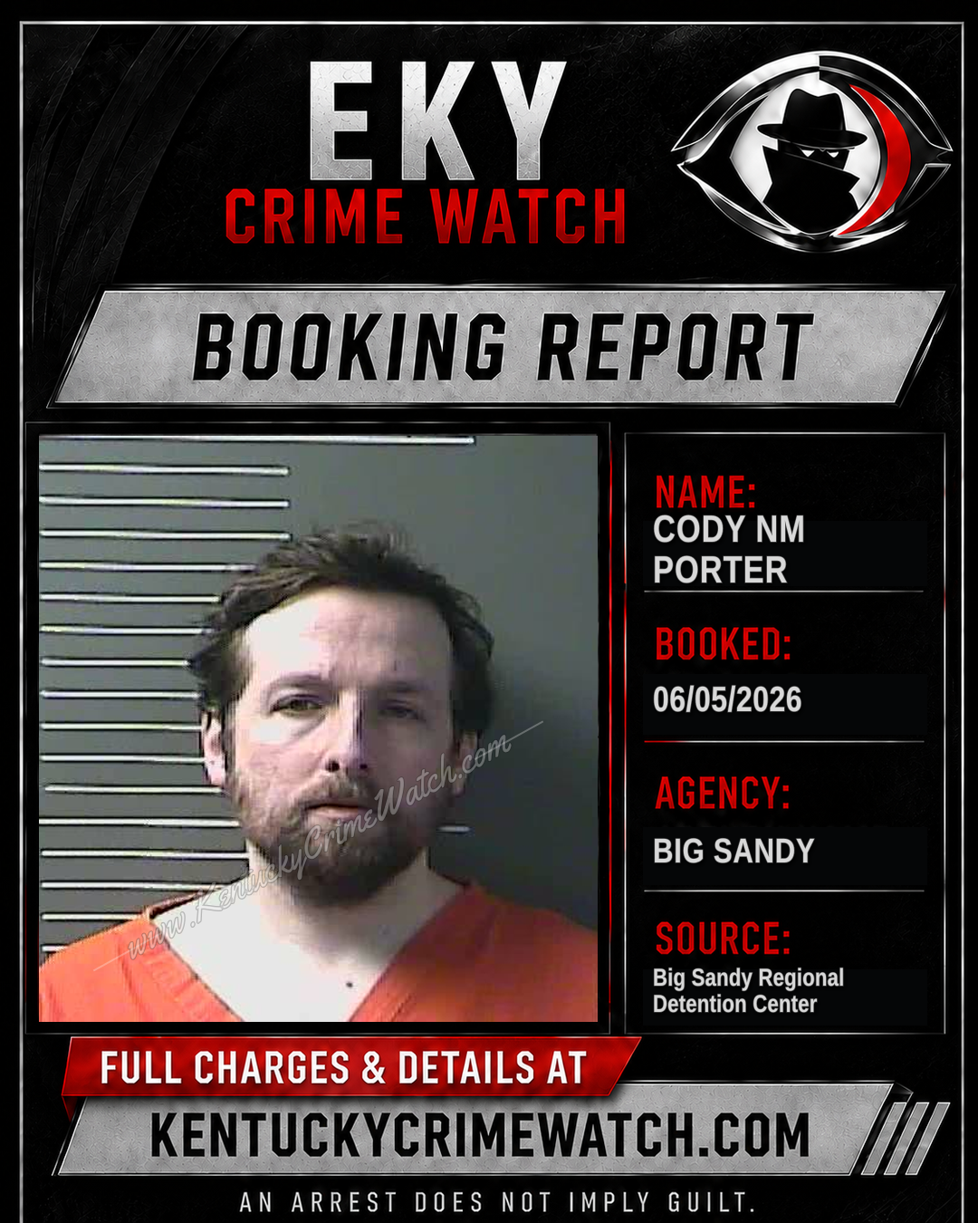 CODY NM PORTER booking image