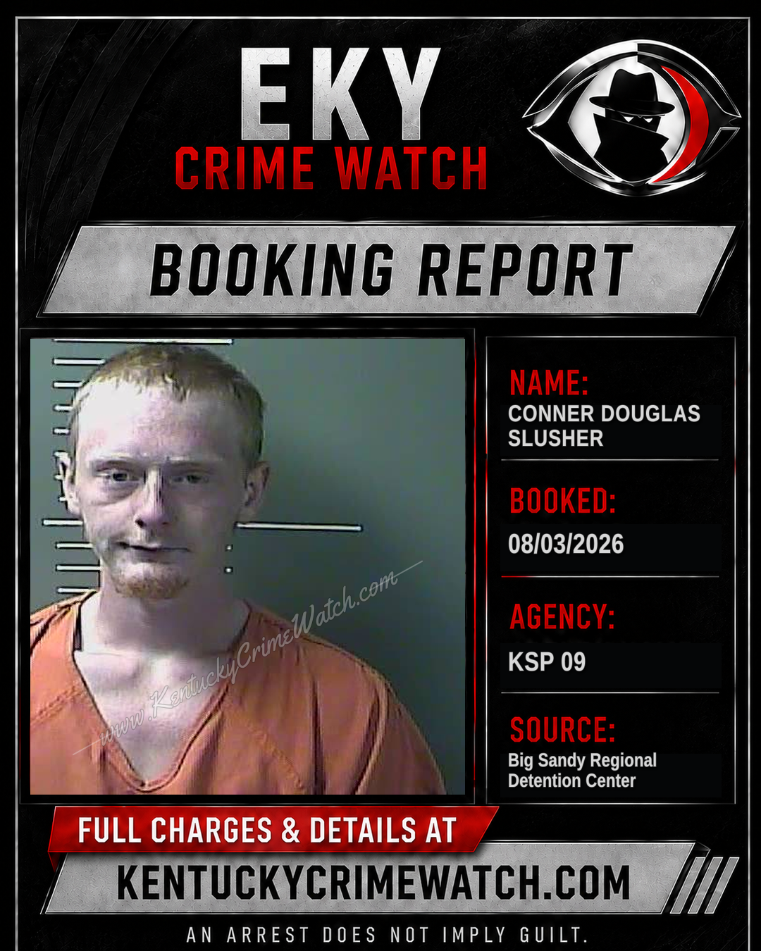 CONNER DOUGLAS SLUSHER booking image