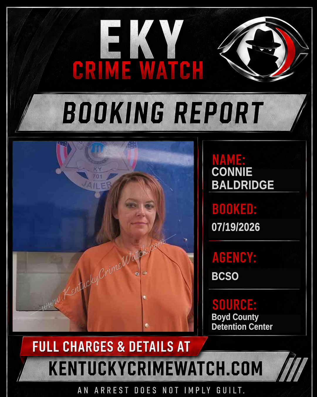 CONNIE BALDRIDGE booking image