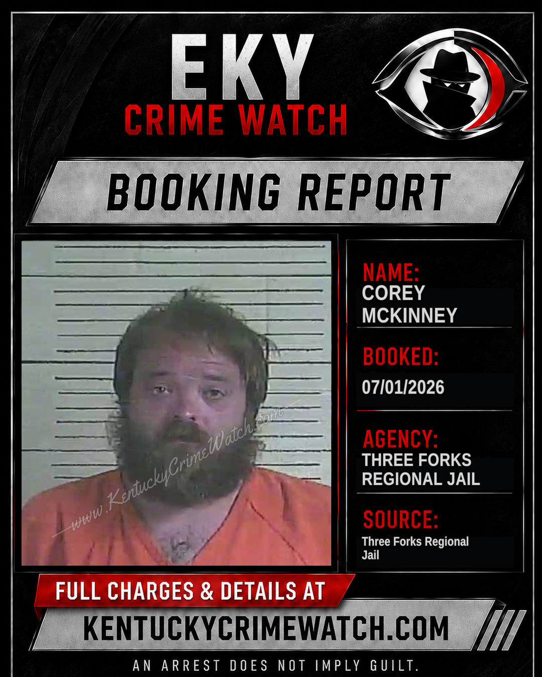 Corey McKinney booking image