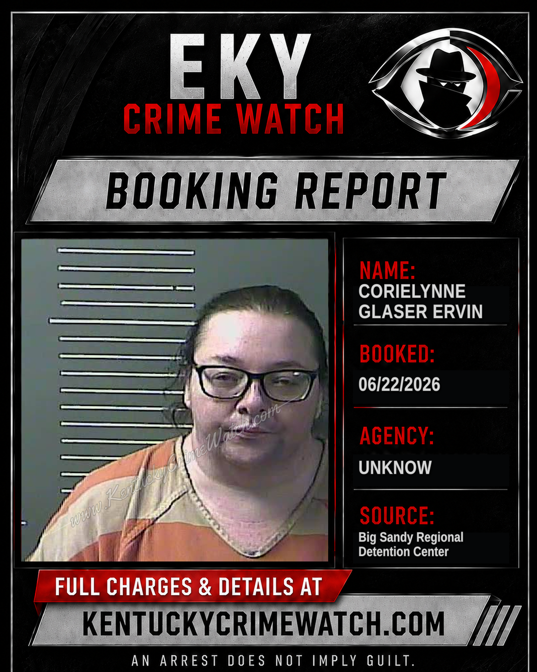 CORIELYNNE GLASER ERVIN booking image