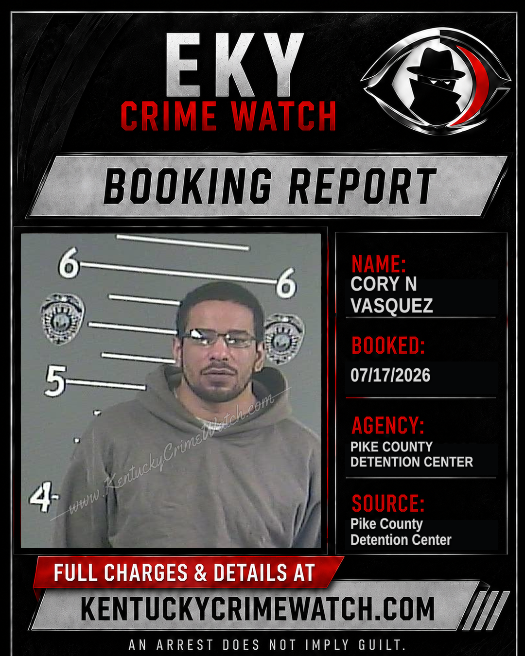 CORY N VASQUEZ booking image