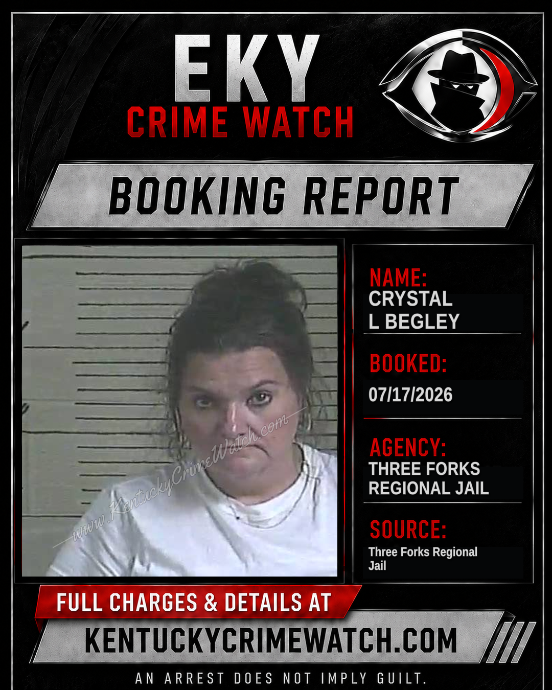 Crystal L Begley booking image