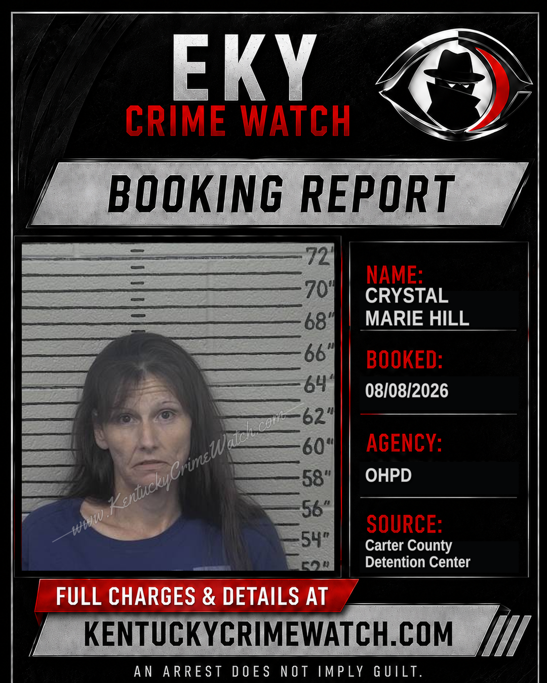CRYSTAL MARIE HILL booking image