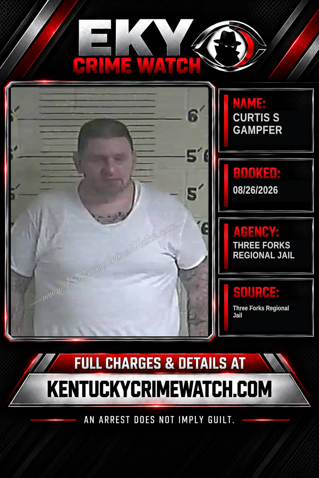 Curtis S Gampfer booking image