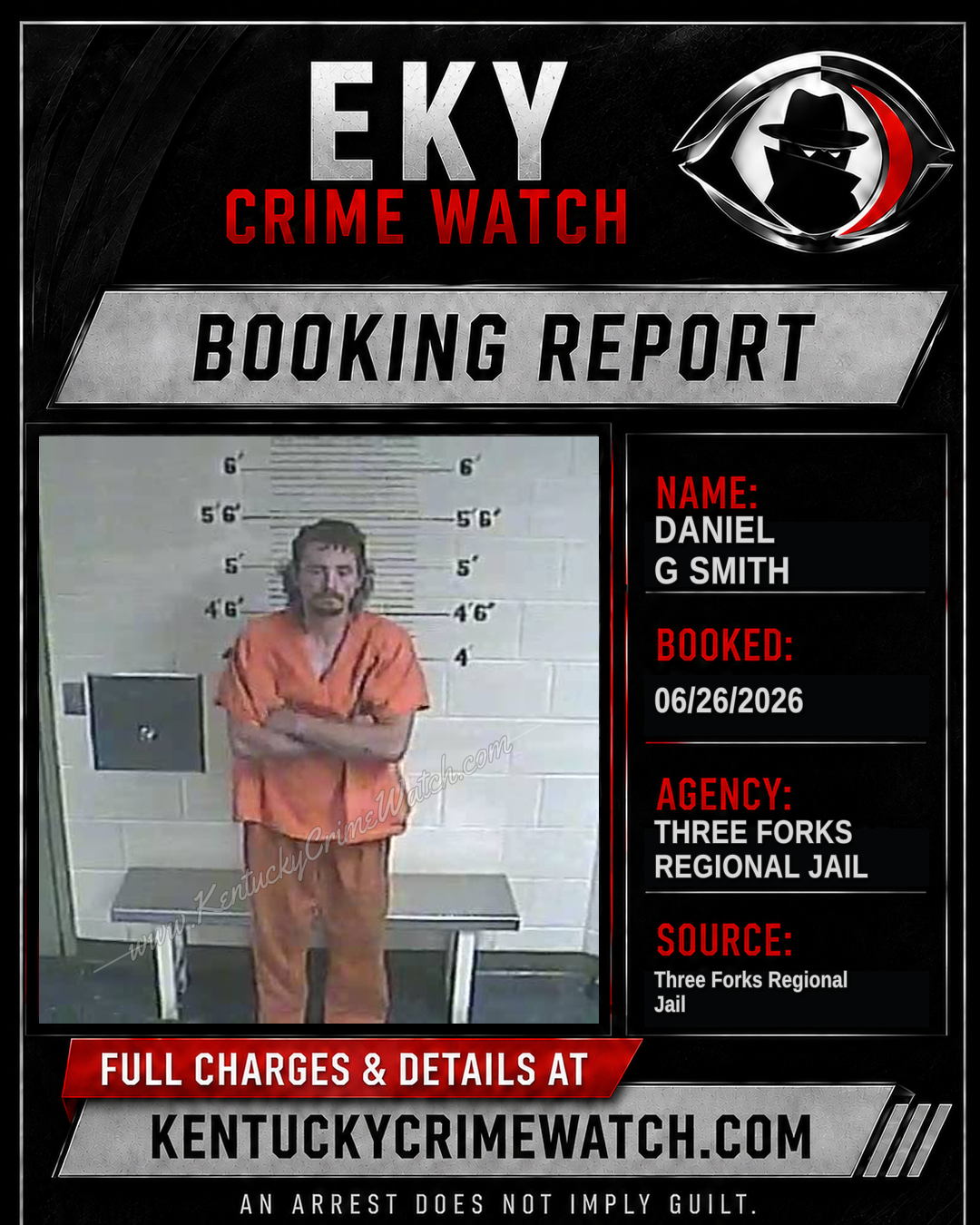 Daniel G Smith booking image