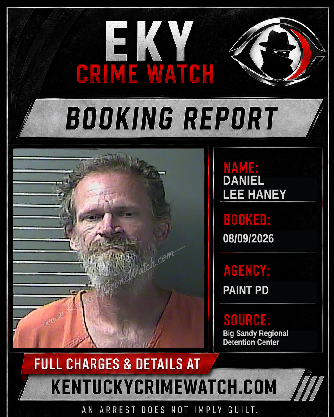 DANIEL LEE HANEY booking image