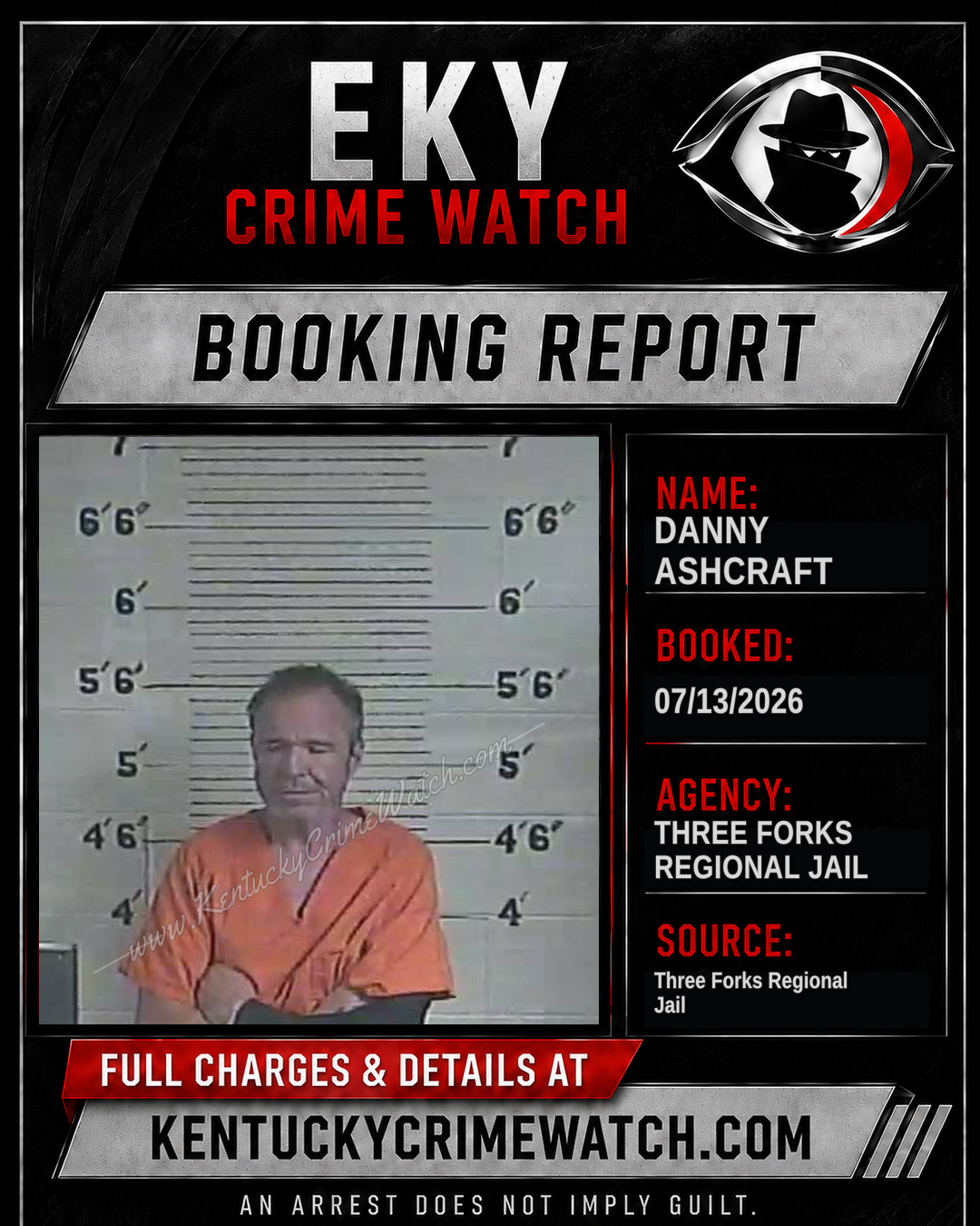 Danny Ashcraft booking image