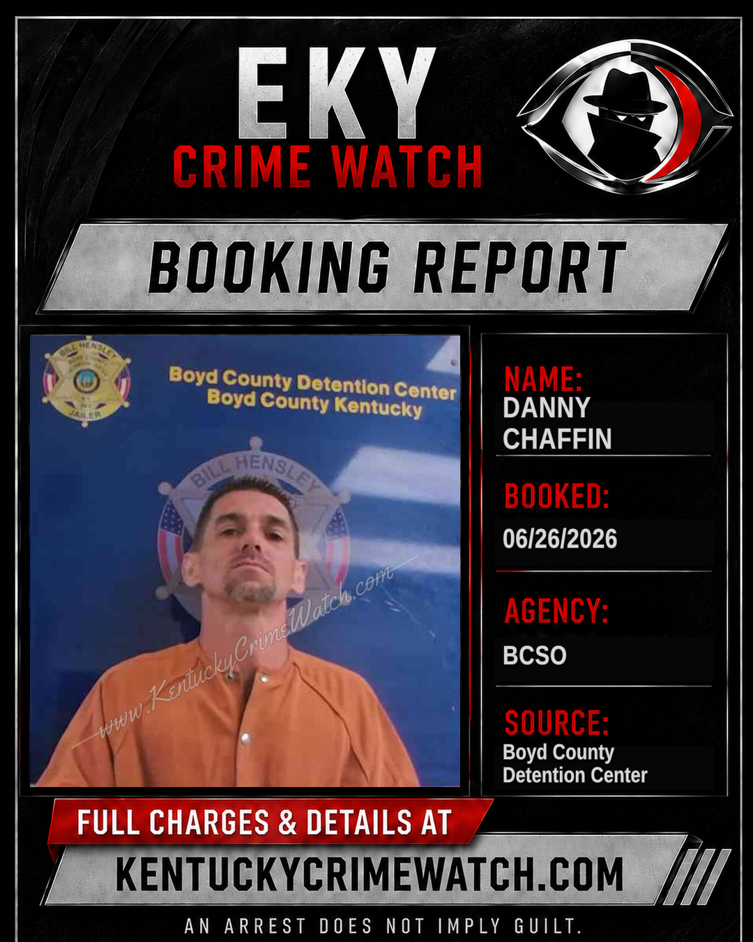 DANNY CHAFFIN booking image
