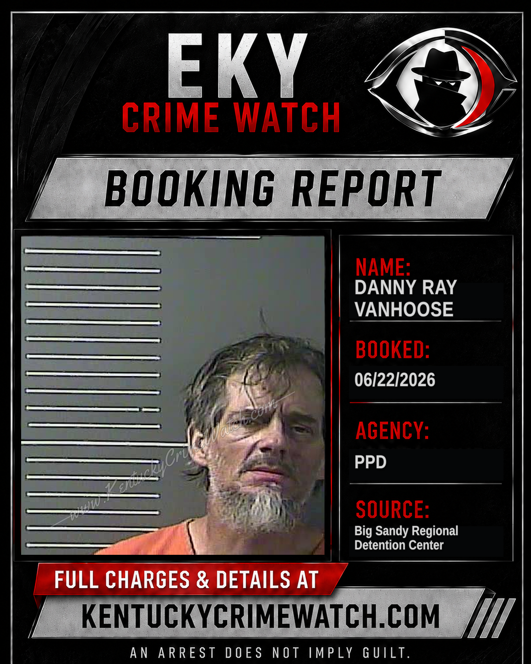 DANNY RAY VANHOOSE booking image