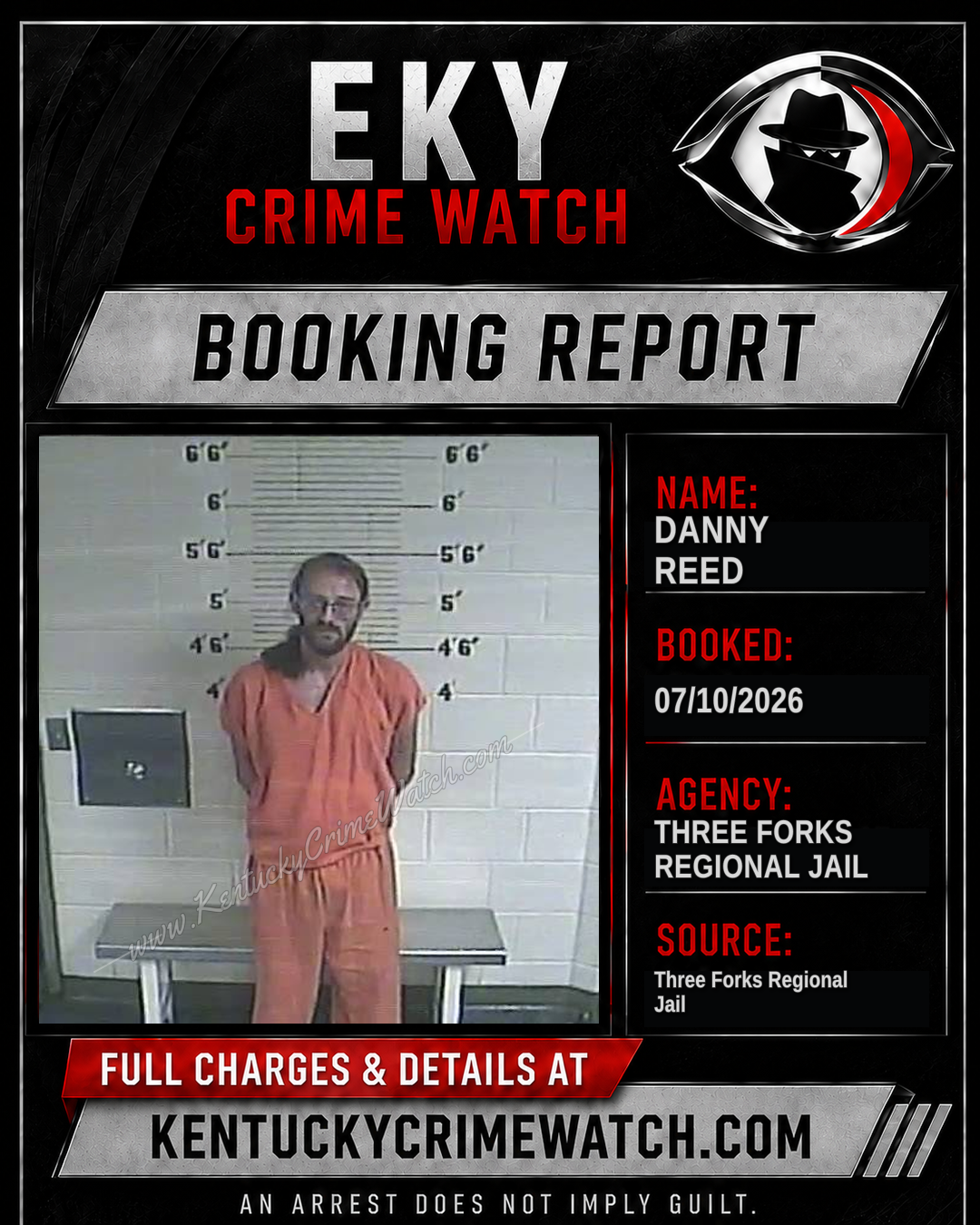 Danny Reed booking image