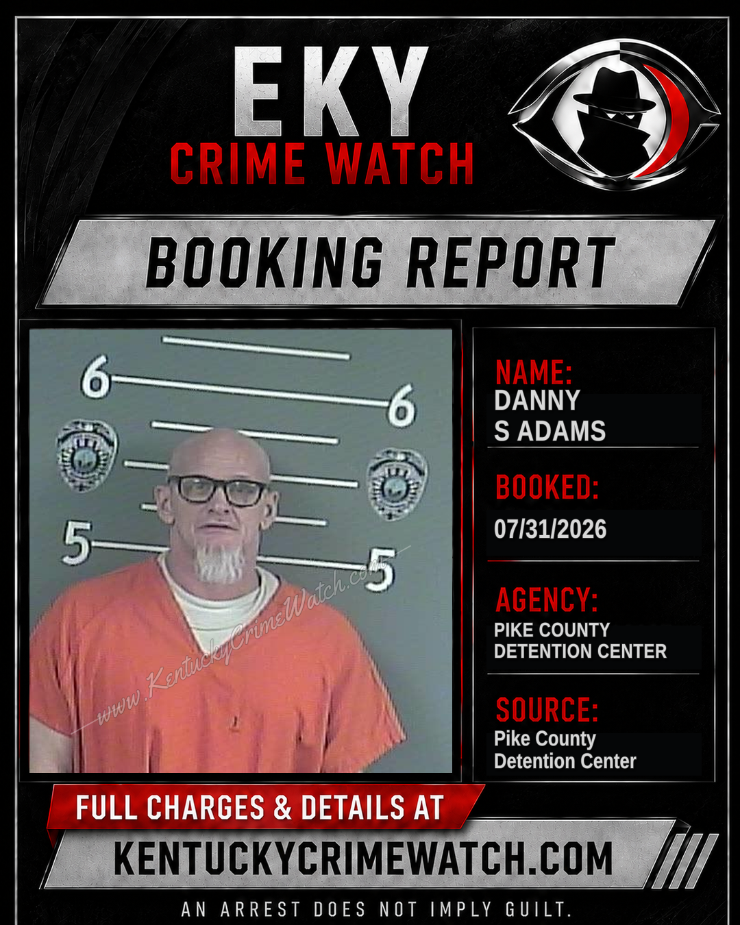 DANNY S ADAMS booking image