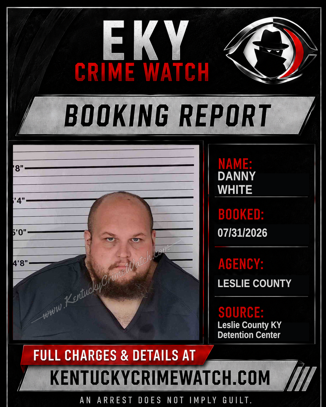 DANNY WHITE booking image