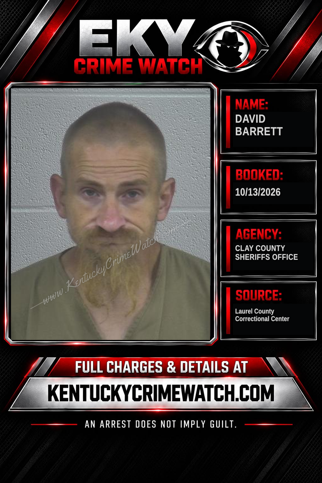 DAVID BARRETT booking image