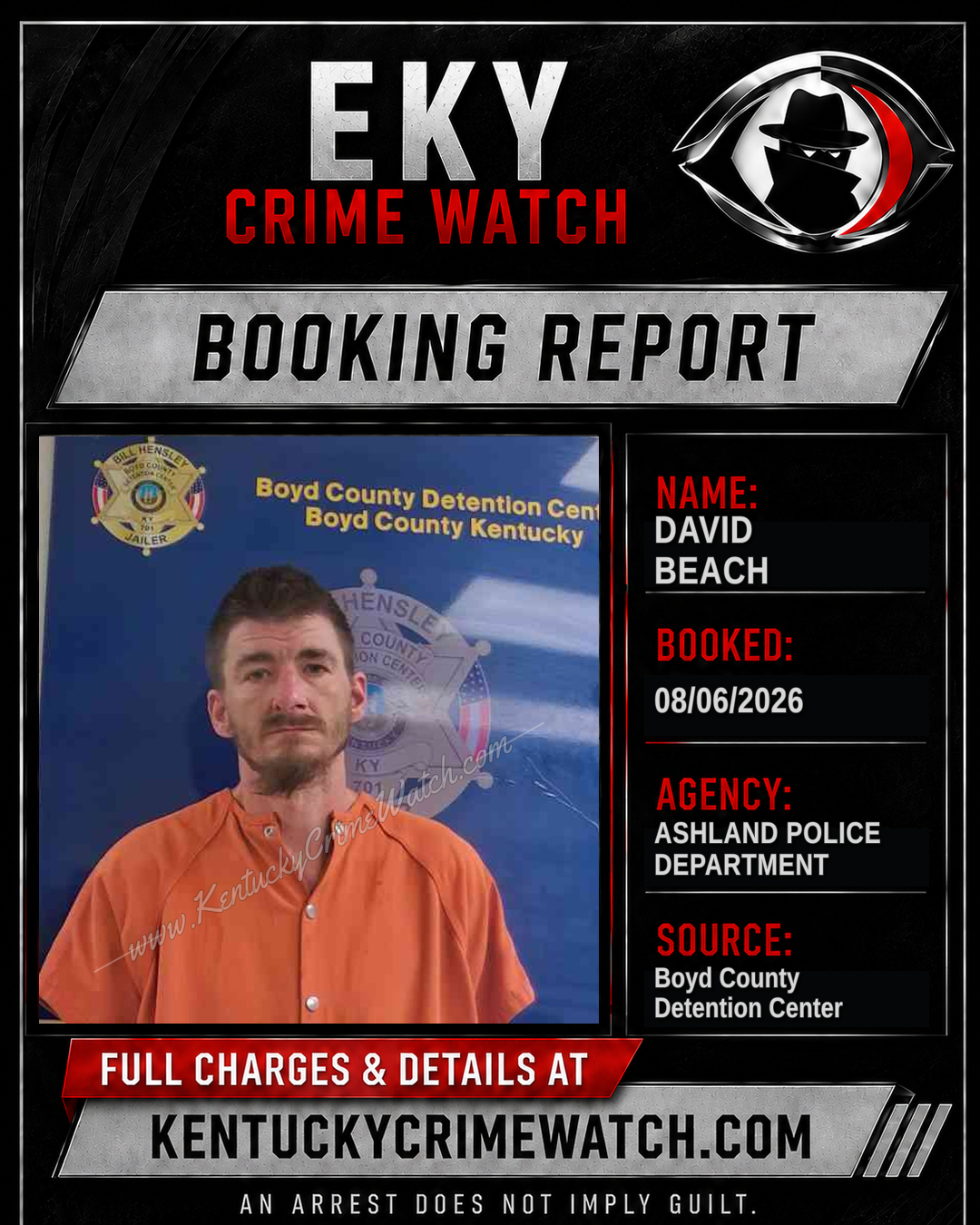 DAVID BEACH booking image