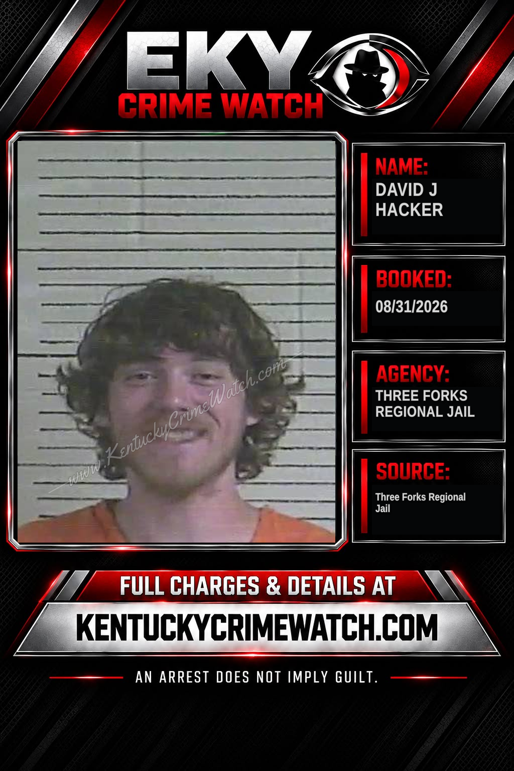 David J Hacker booking image