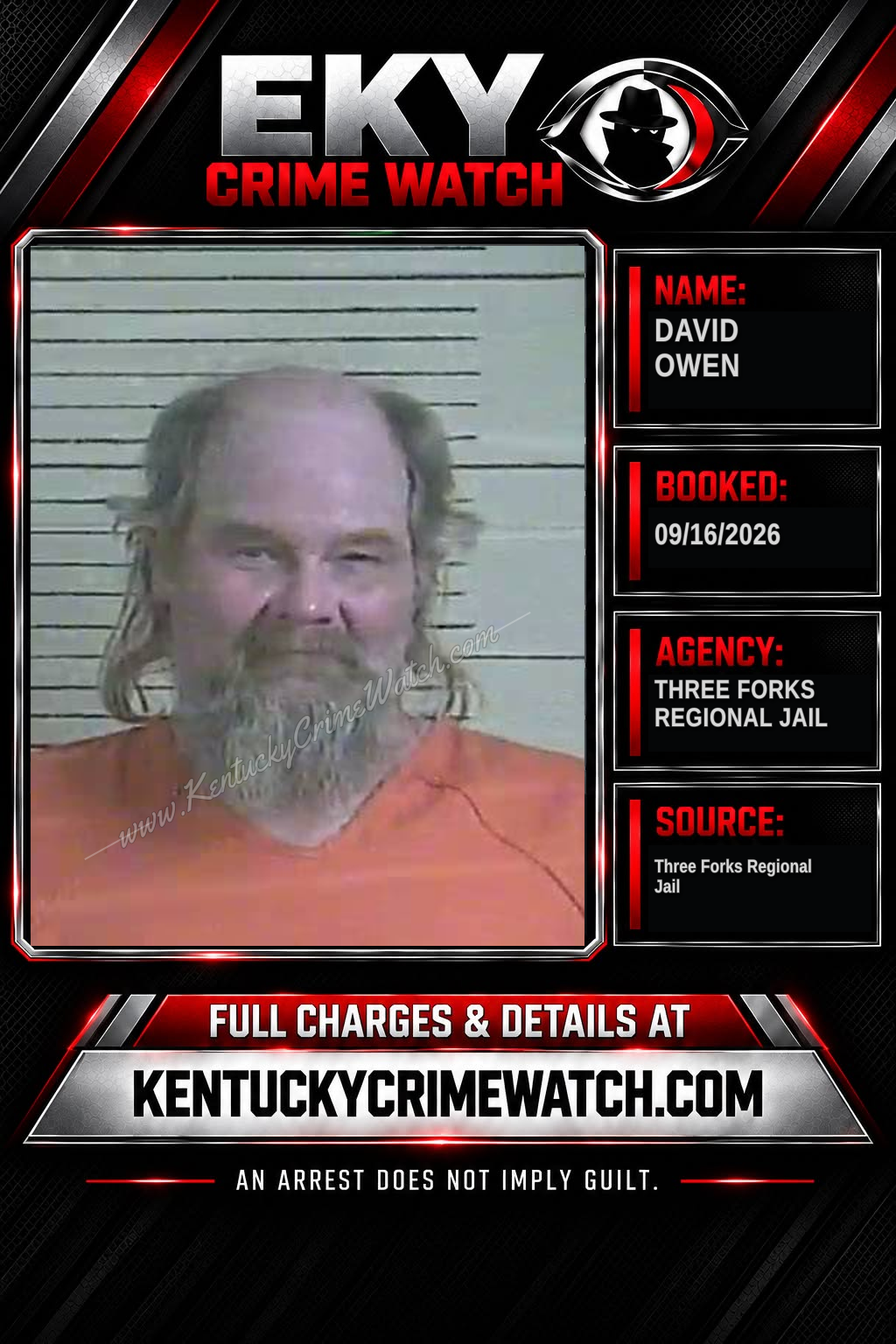 David Owen booking image