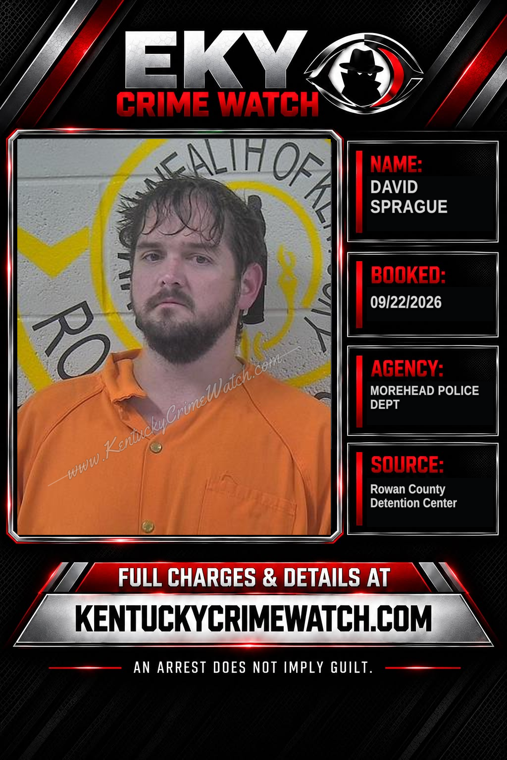 DAVID SPRAGUE booking image
