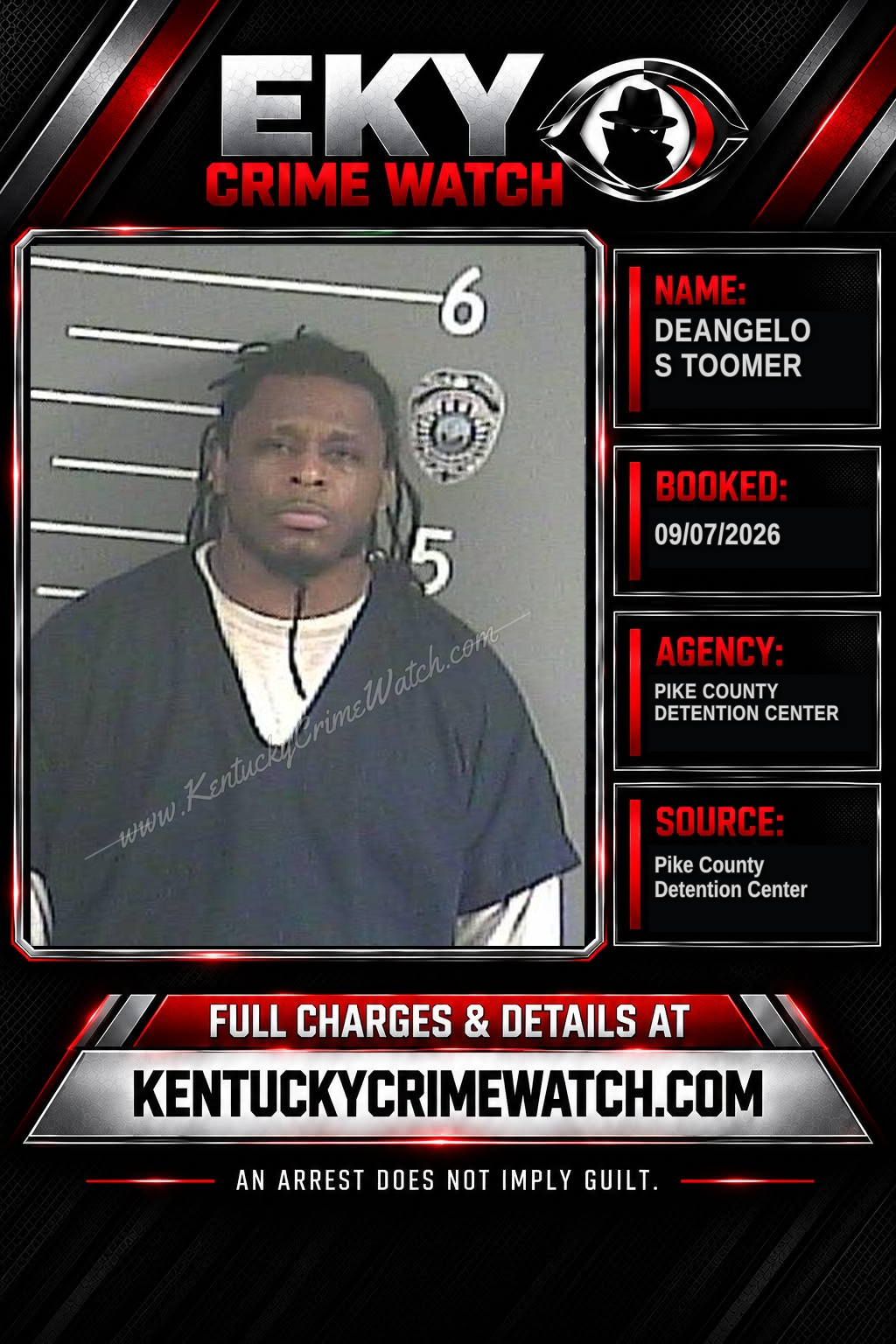DEANGELO S TOOMER booking image
