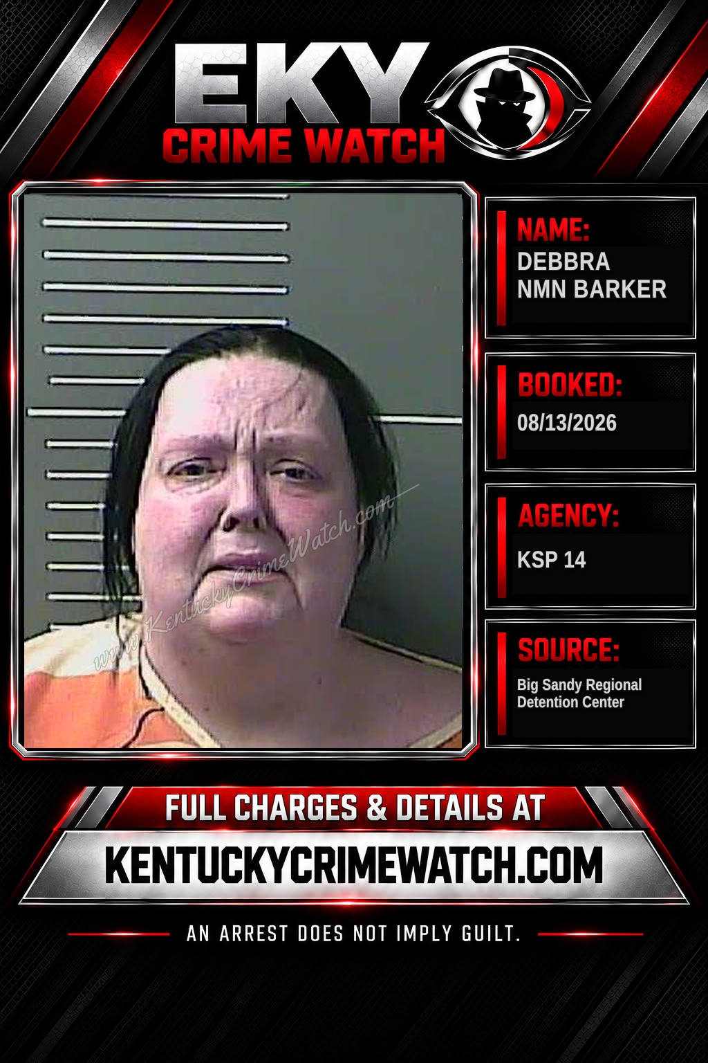 DEBBRA NMN BARKER booking image