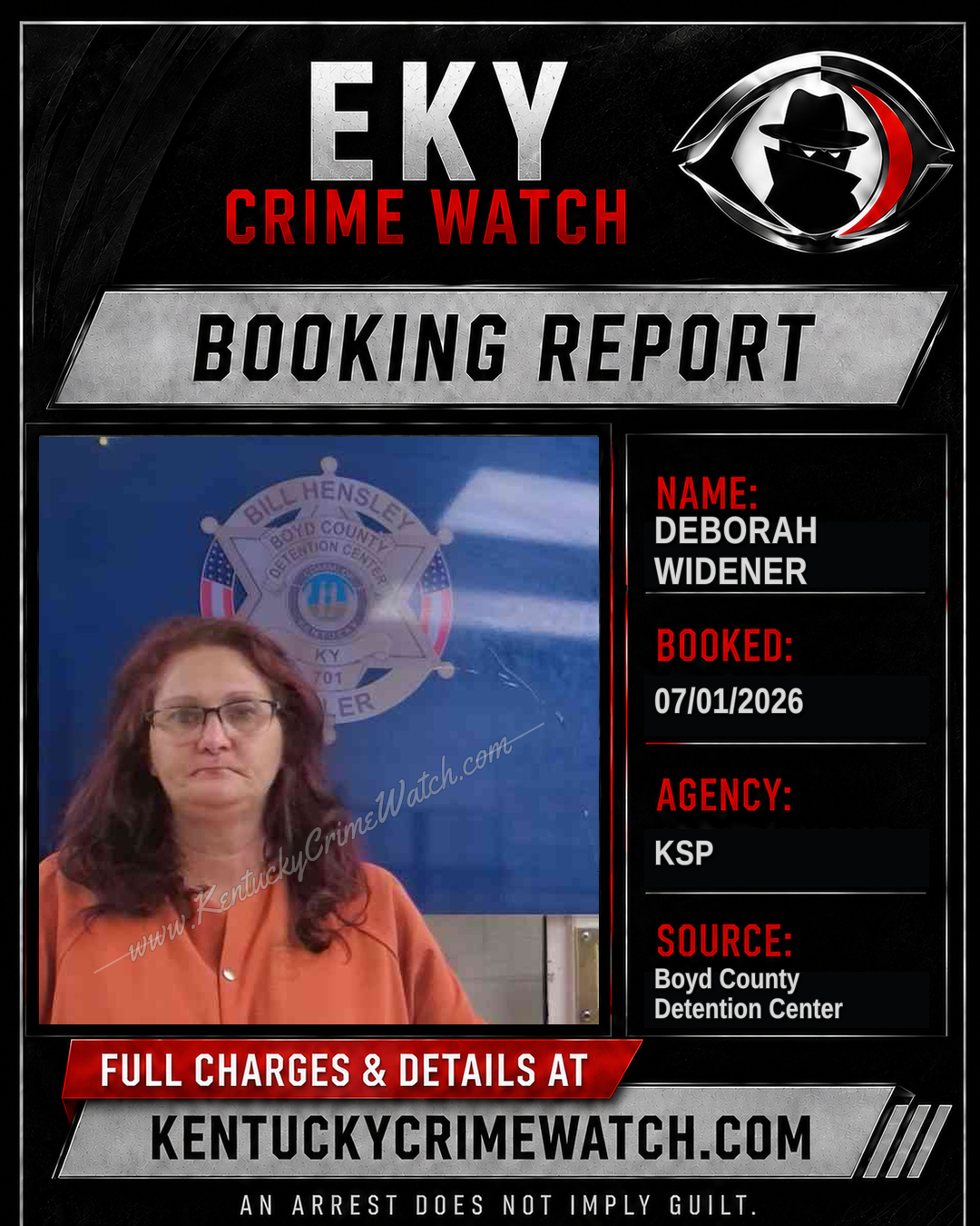 DEBORAH WIDENER booking image