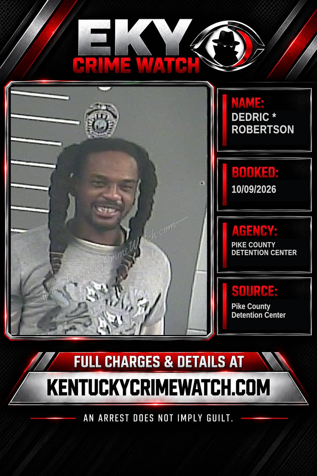 DEDRIC * ROBERTSON booking image