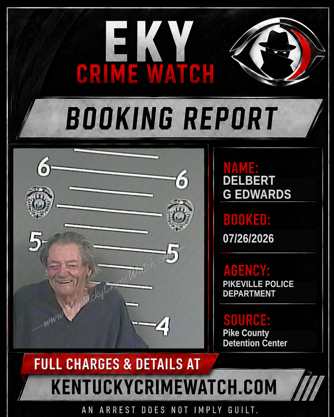 DELBERT G EDWARDS booking image
