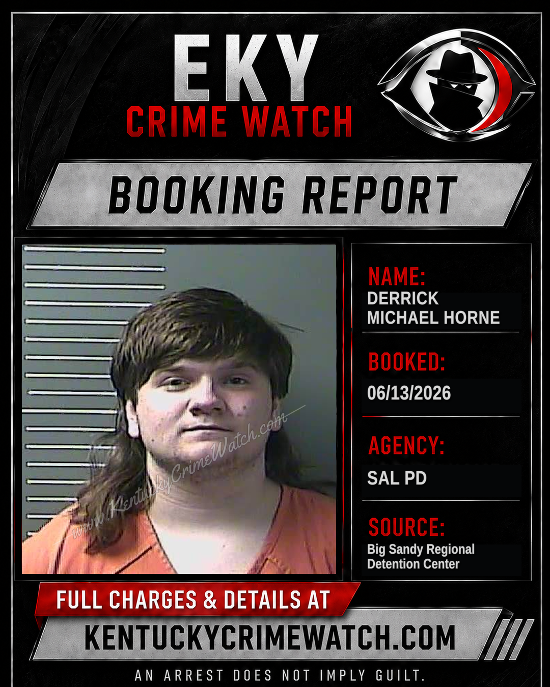 DERRICK MICHAEL HORNE booking image
