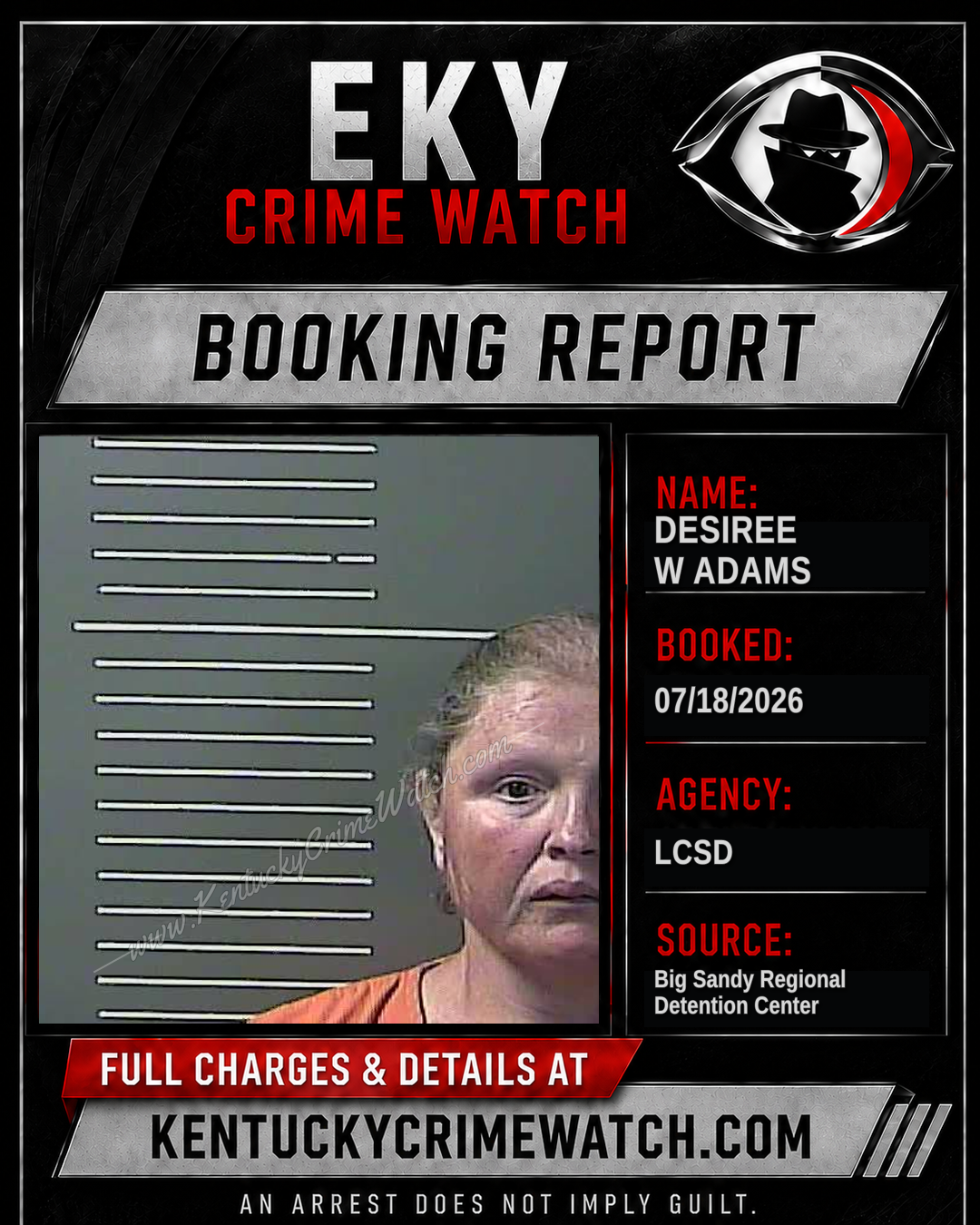 DESIREE W ADAMS booking image