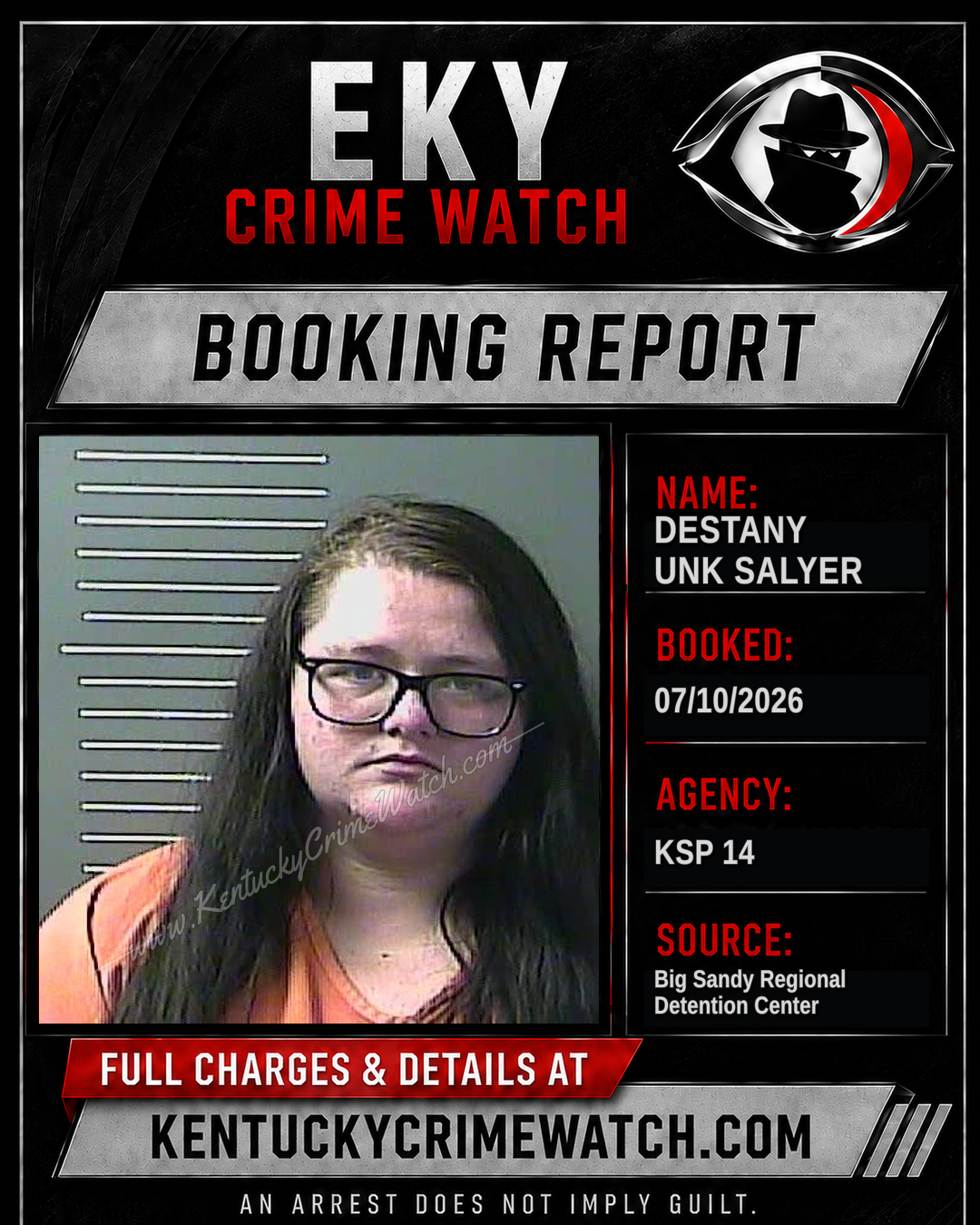 DESTANY UNK SALYER booking image