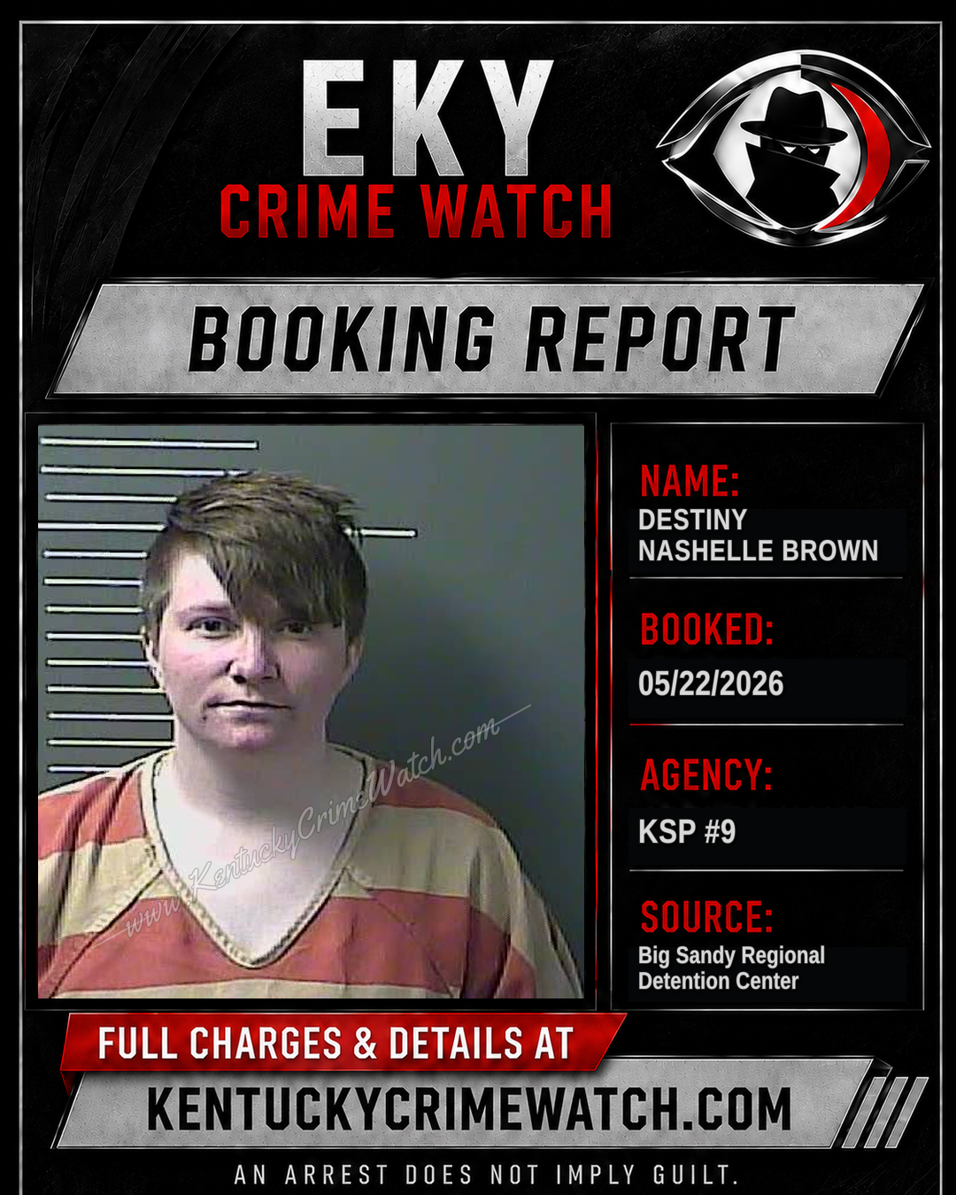 DESTINY NASHELLE BROWN booking image