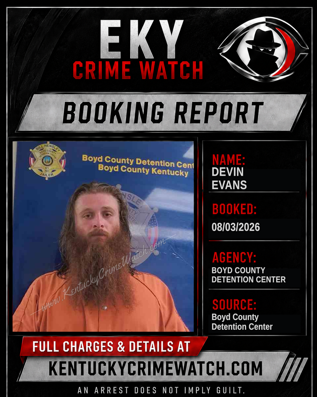 DEVIN EVANS booking image