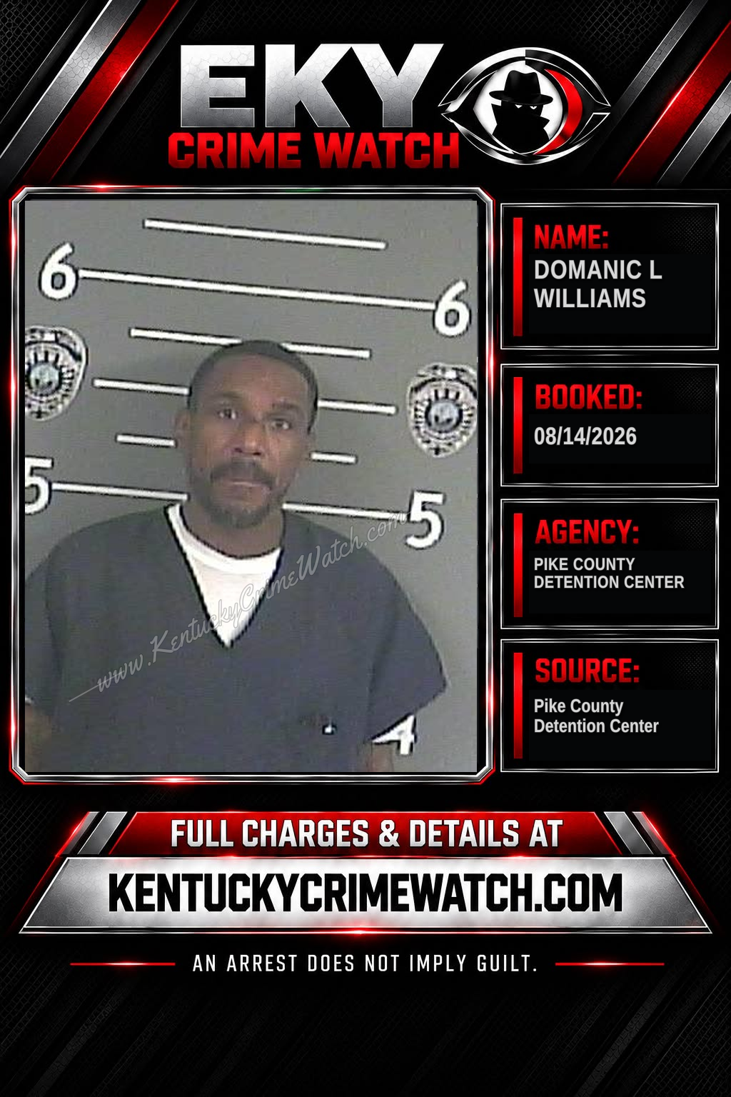 DOMANIC L WILLIAMS booking image