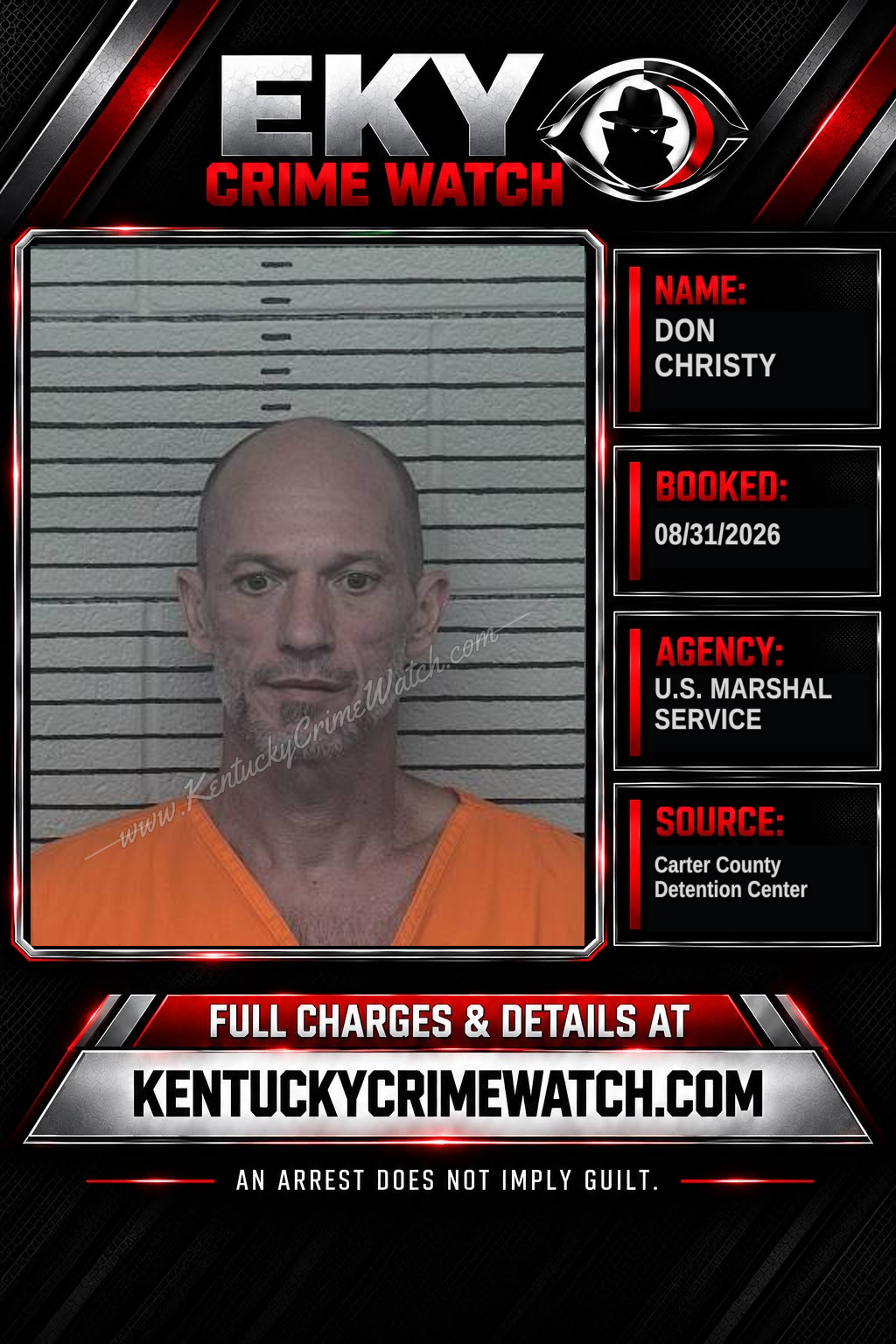 DON CHRISTY booking image