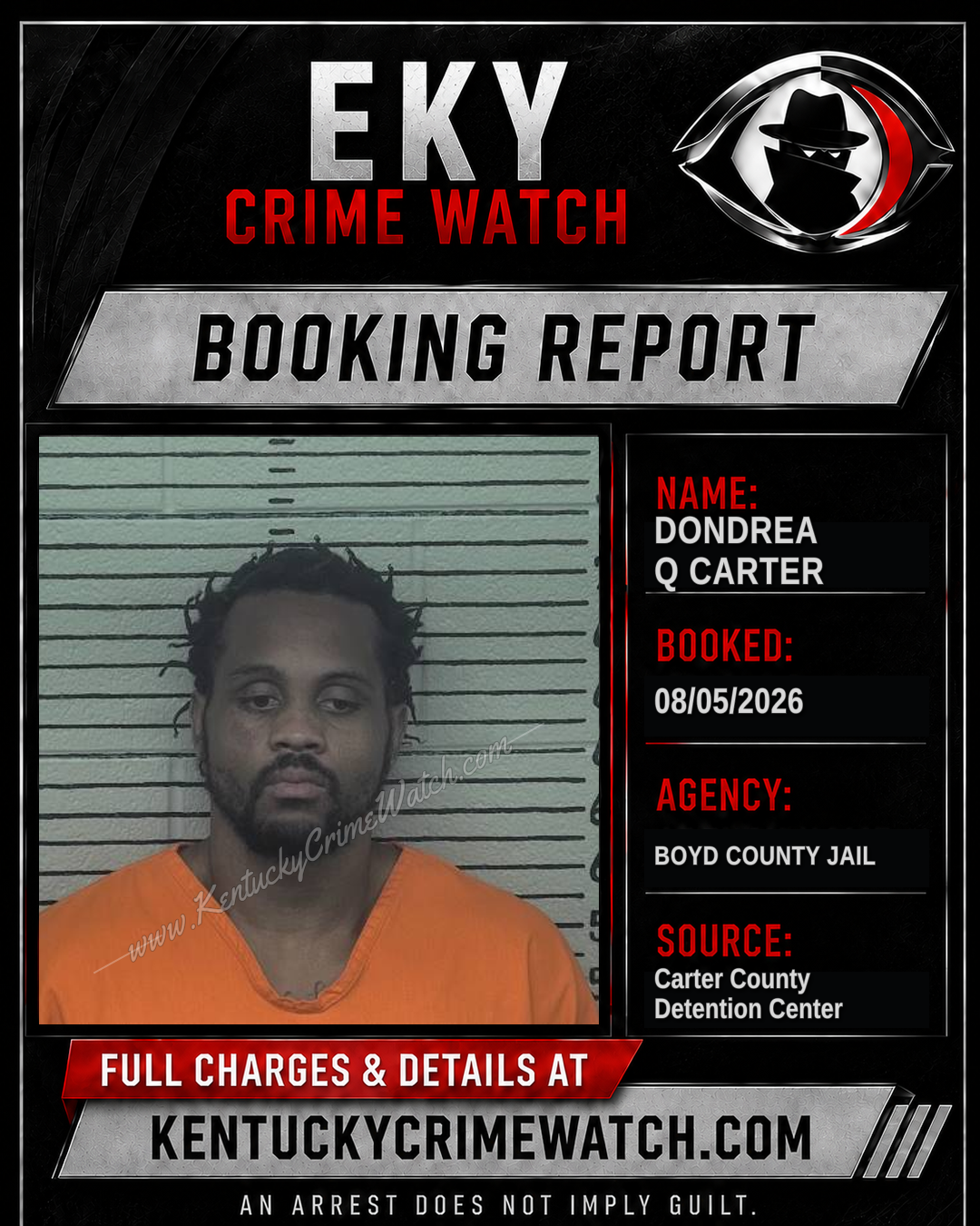 DONDREA Q CARTER booking image