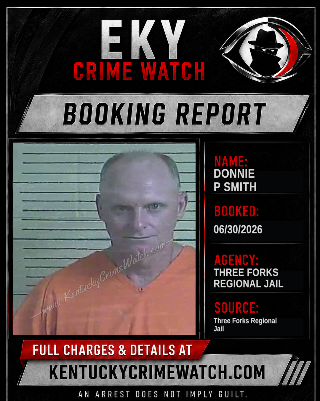 Donnie P Smith booking image