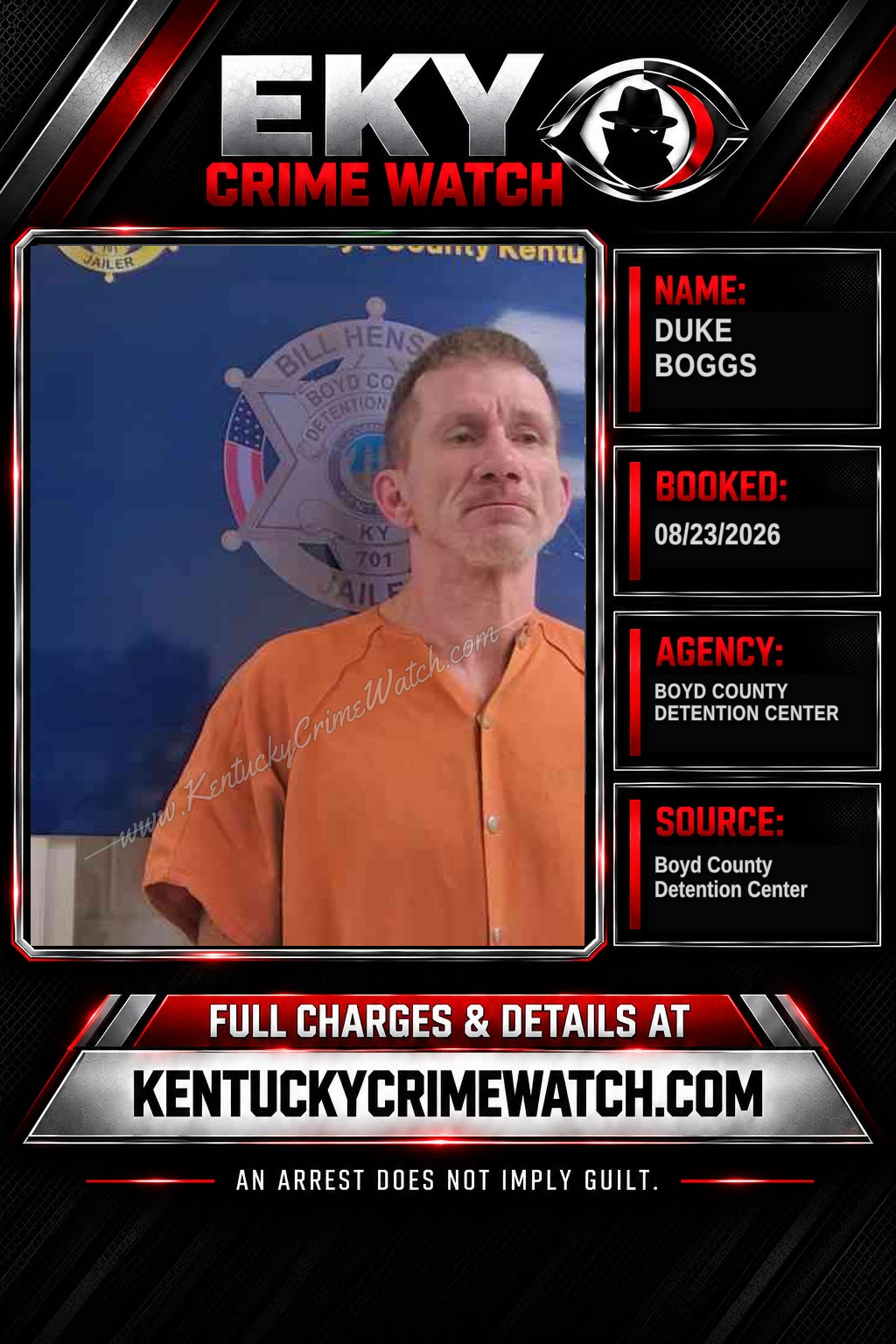 DUKE BOGGS booking image