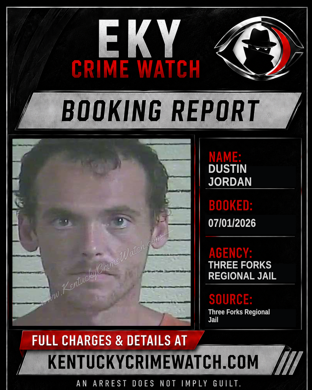 Dustin Jordan booking image