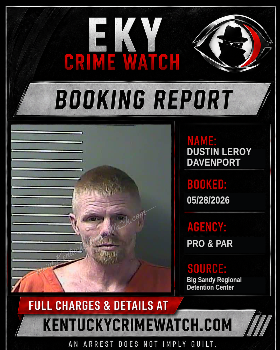 DUSTIN LEROY DAVENPORT booking image