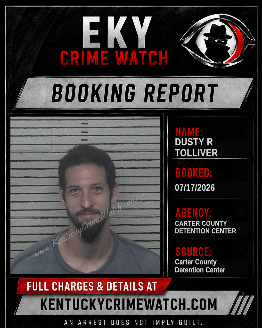 DUSTY R TOLLIVER booking image