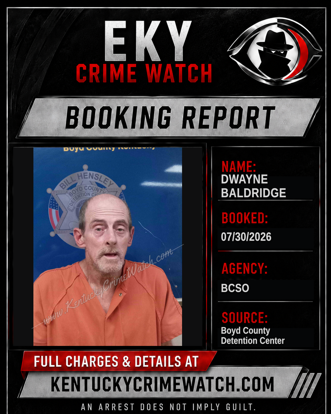 DWAYNE BALDRIDGE booking image