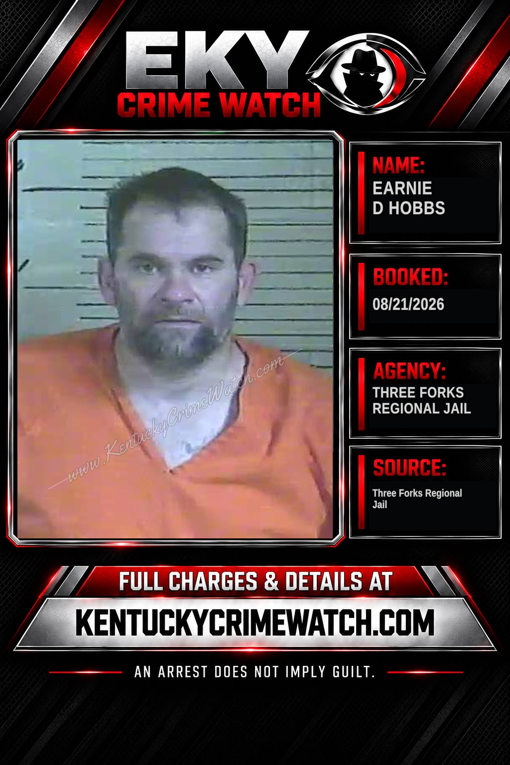 Earnie D Hobbs booking image